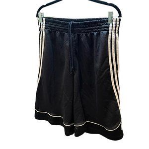 Adidas Mens Short Elastic Waist Drawstring Athletic Black Large